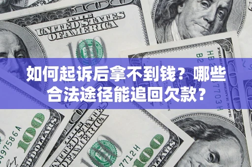 武汉如何起诉后拿不到钱？哪些合法途径能追回欠款？