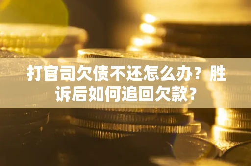 武汉打官司欠债不还怎么办？胜诉后如何追回欠款？