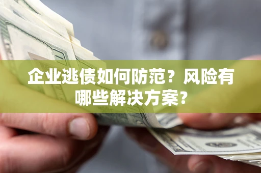 武汉企业逃债如何防范？风险有哪些解决方案？