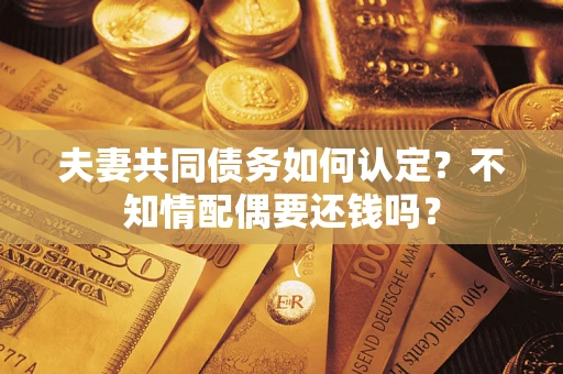 武汉夫妻共同债务如何认定？不知情配偶要还钱吗？