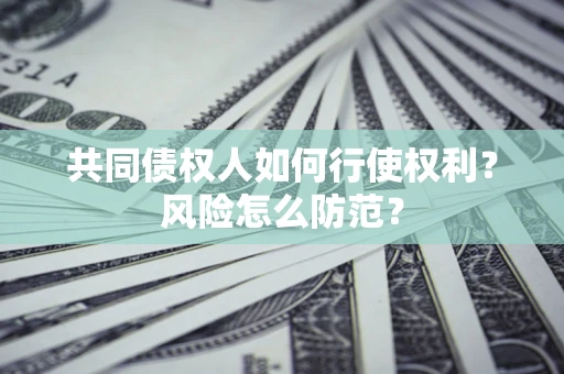 武汉共同债权人如何行使权利？风险怎么防范？