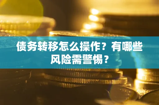 武汉债务转移怎么操作？有哪些风险需警惕？
