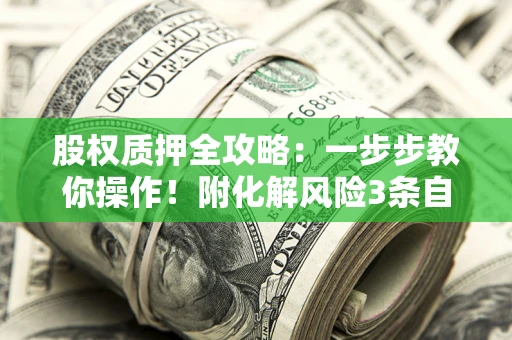 武汉股权质押全攻略：一步步教你操作！附化解风险3条自救法则