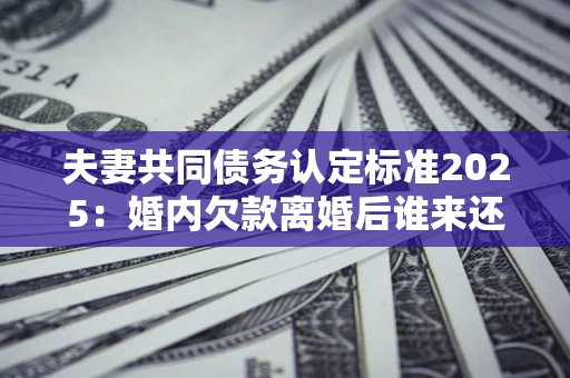 武汉夫妻共同债务认定标准2025：婚内欠款离婚后谁来还？