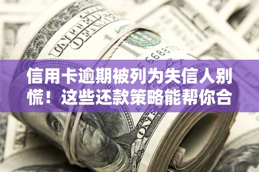 武汉信用卡逾期被列为失信人别慌！这些还款策略能帮你合法止损