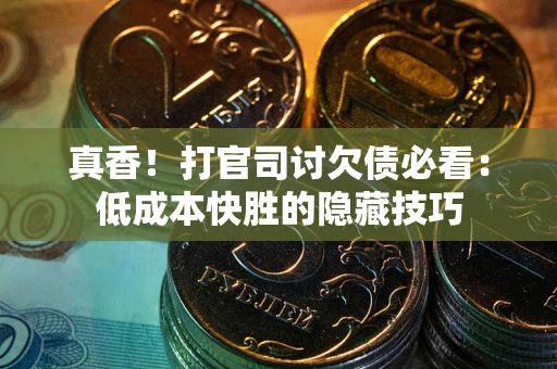 武汉真香！打官司讨欠债必看：低成本快胜的隐藏技巧