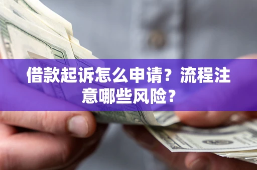 武汉借款起诉怎么申请？流程注意哪些风险？