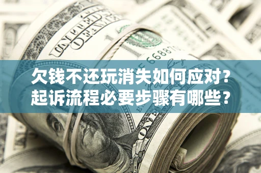 武汉欠钱不还玩消失如何应对？起诉流程必要步骤有哪些？
