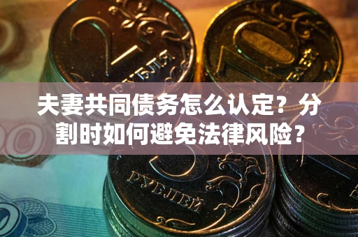 武汉夫妻共同债务怎么认定？分割时如何避免法律风险？