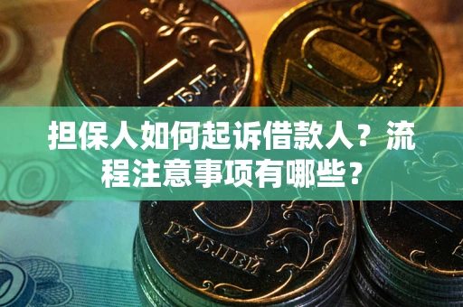 武汉担保人如何起诉借款人？流程注意事项有哪些？